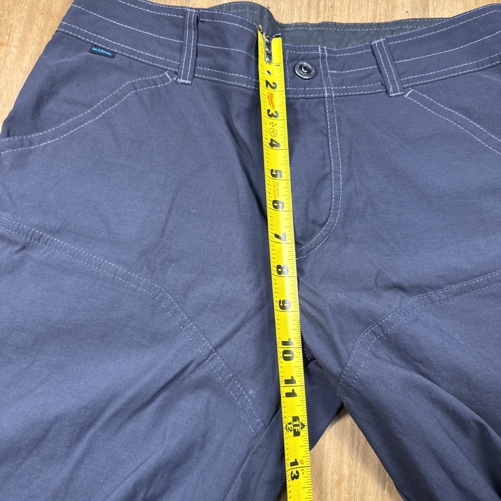 Kuhl Men Renegade Shorts 32 Asphalt Gray Hiking Chino Lightweight Quick Dry Zip - Picture 13 of 13